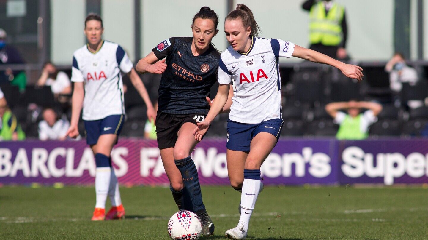 2020-21 FA Women’s Super League fixture between Tottenham Hotspur and Manchester City